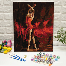 Ballet Dancer Framed wall art paint by numbers kits